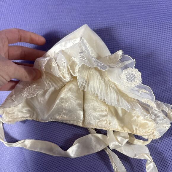 Vtg Phyllis Baby Wear Baptism Christening Gown Set 4 Piece ii - Picture 10 of 16